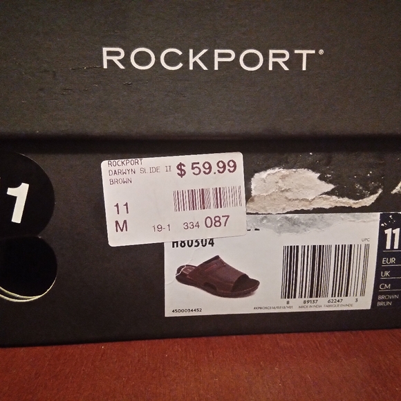MEN'S NIB ROCKPORT DARWYN SLIDE 2 H80304 - Picture 10 of 10